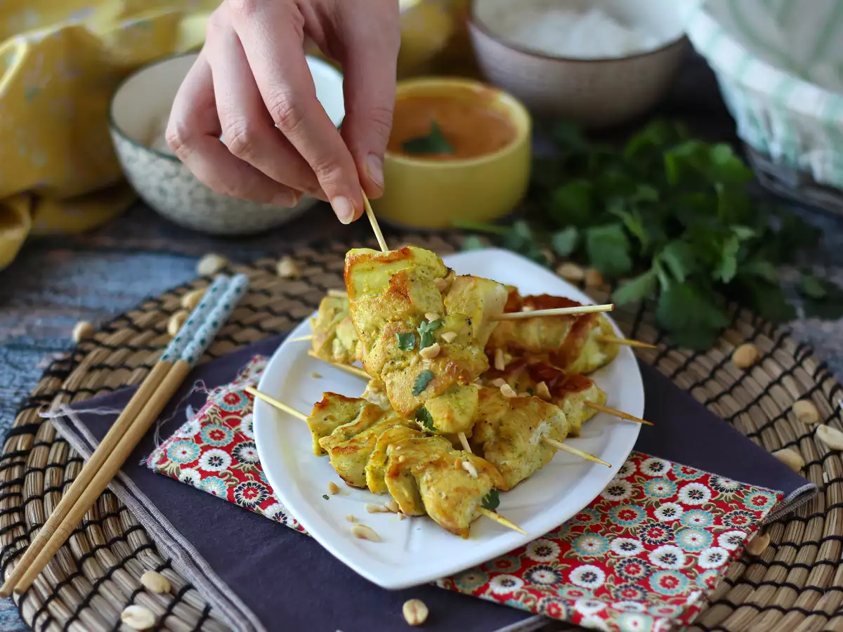 Kyllingespyd med sataysauce – en kulinarisk rejse til Asien! - foto 8