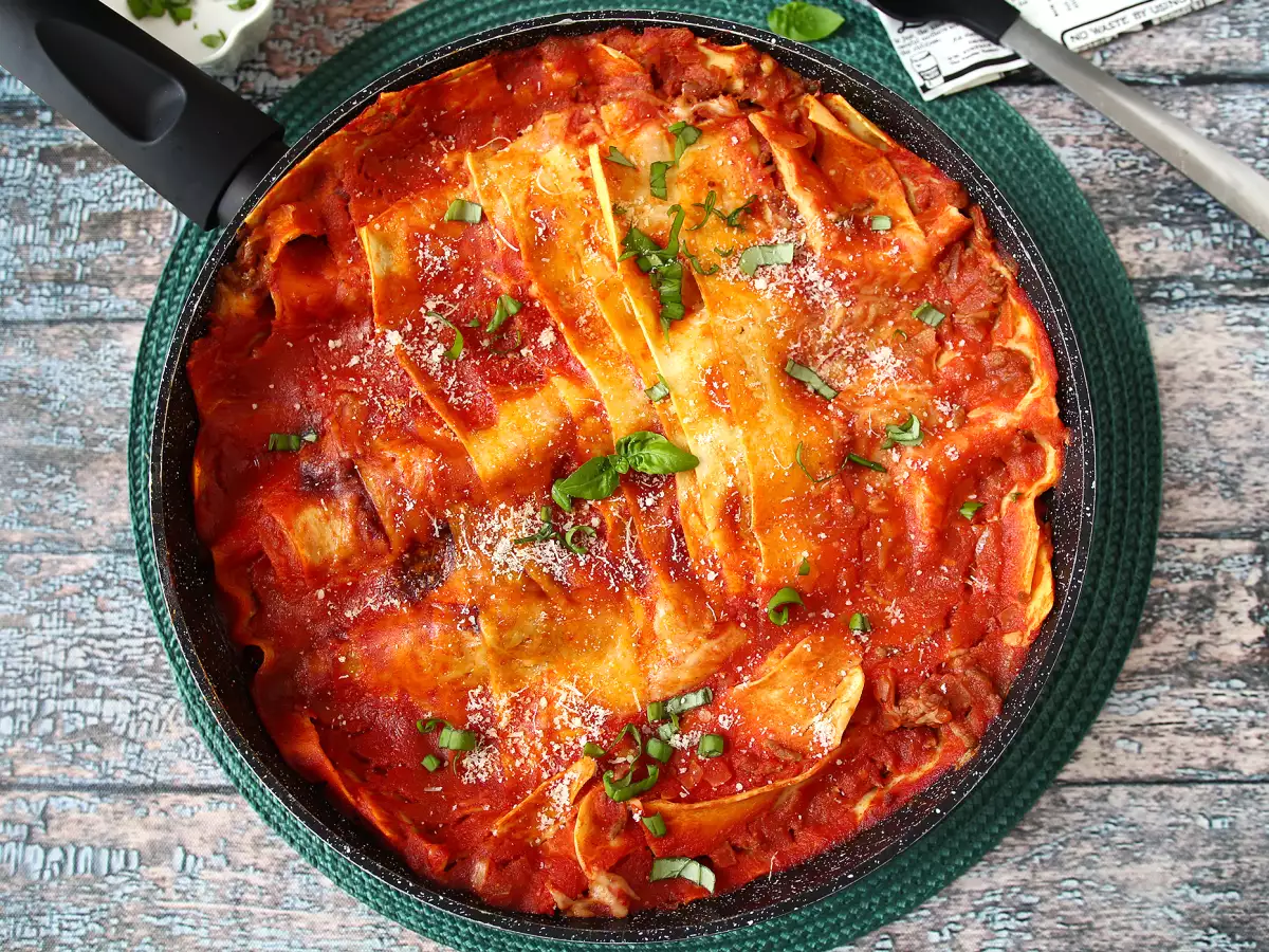 Lasagne bolognese på panden - foto 5