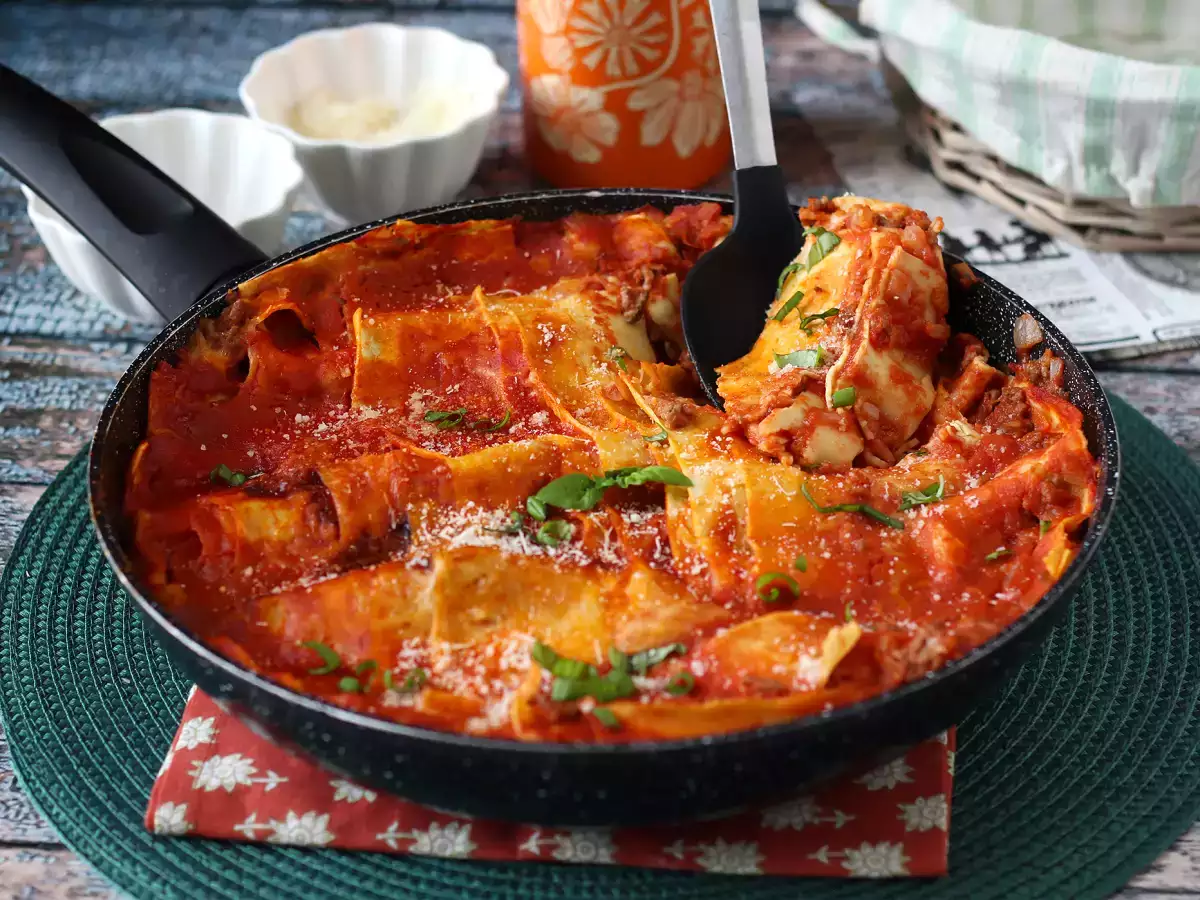 Lasagne bolognese på panden - foto 6