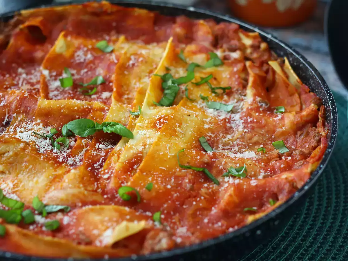 Lasagne bolognese på panden - foto 7