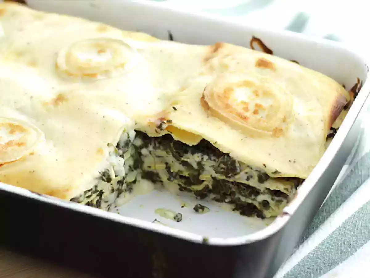 Lasagne med spinat og gedeost - foto 4