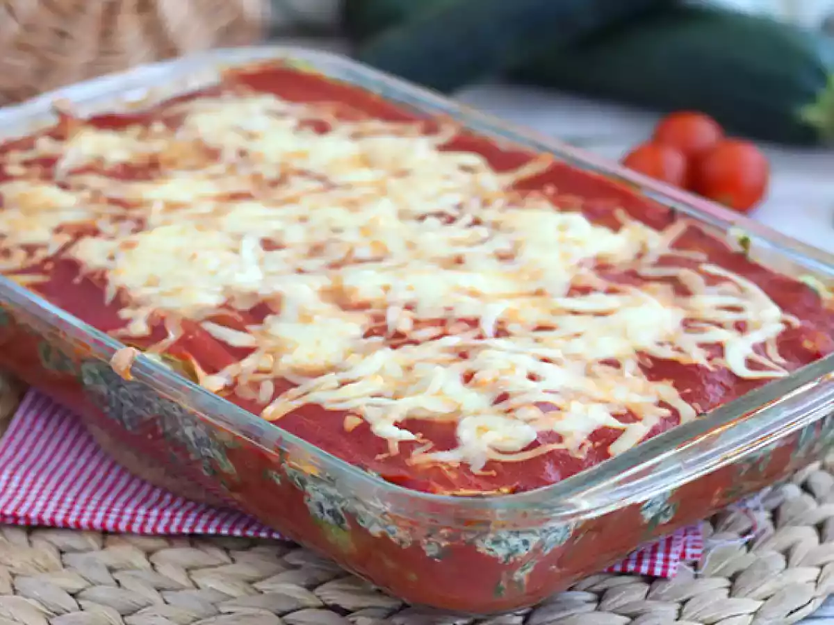 Lasagne med squash og spinat - foto 3