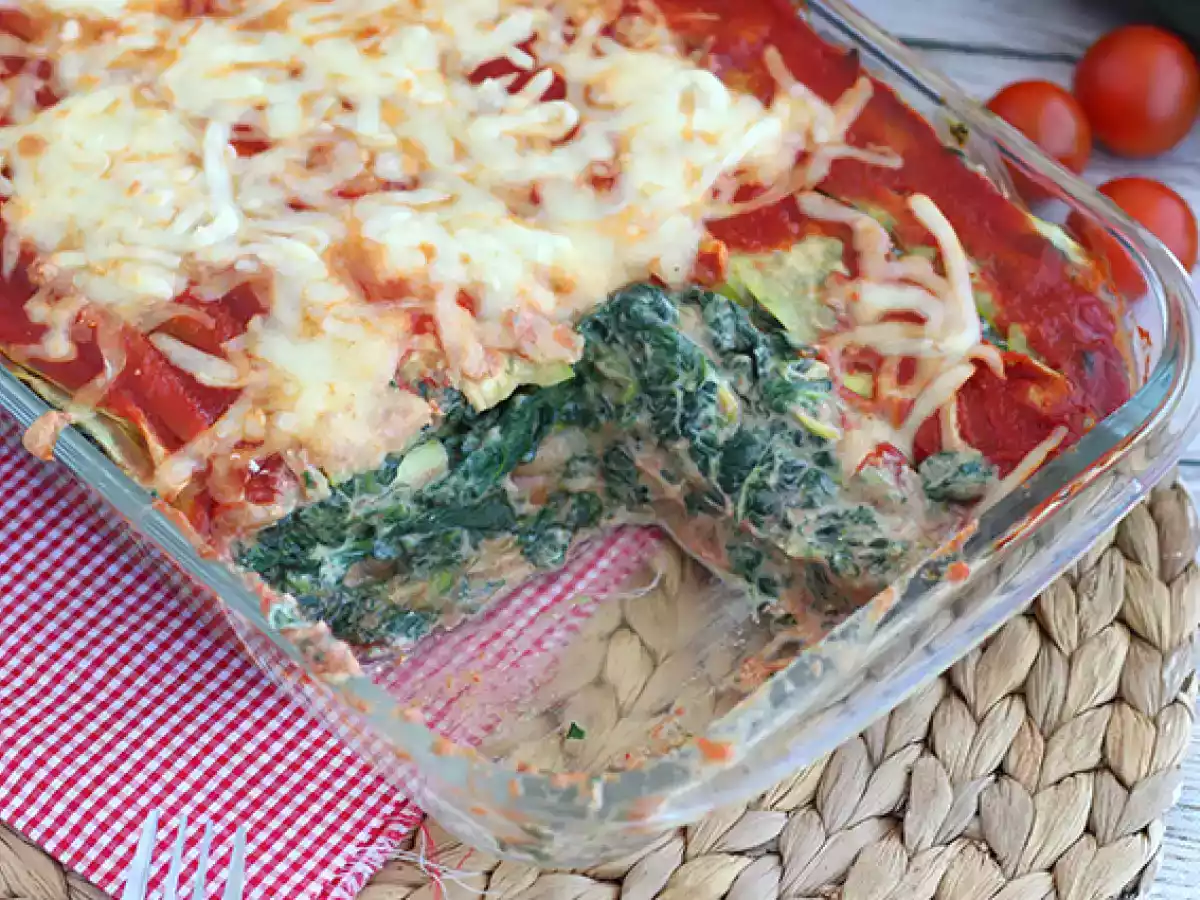 Lasagne med squash og spinat - foto 4