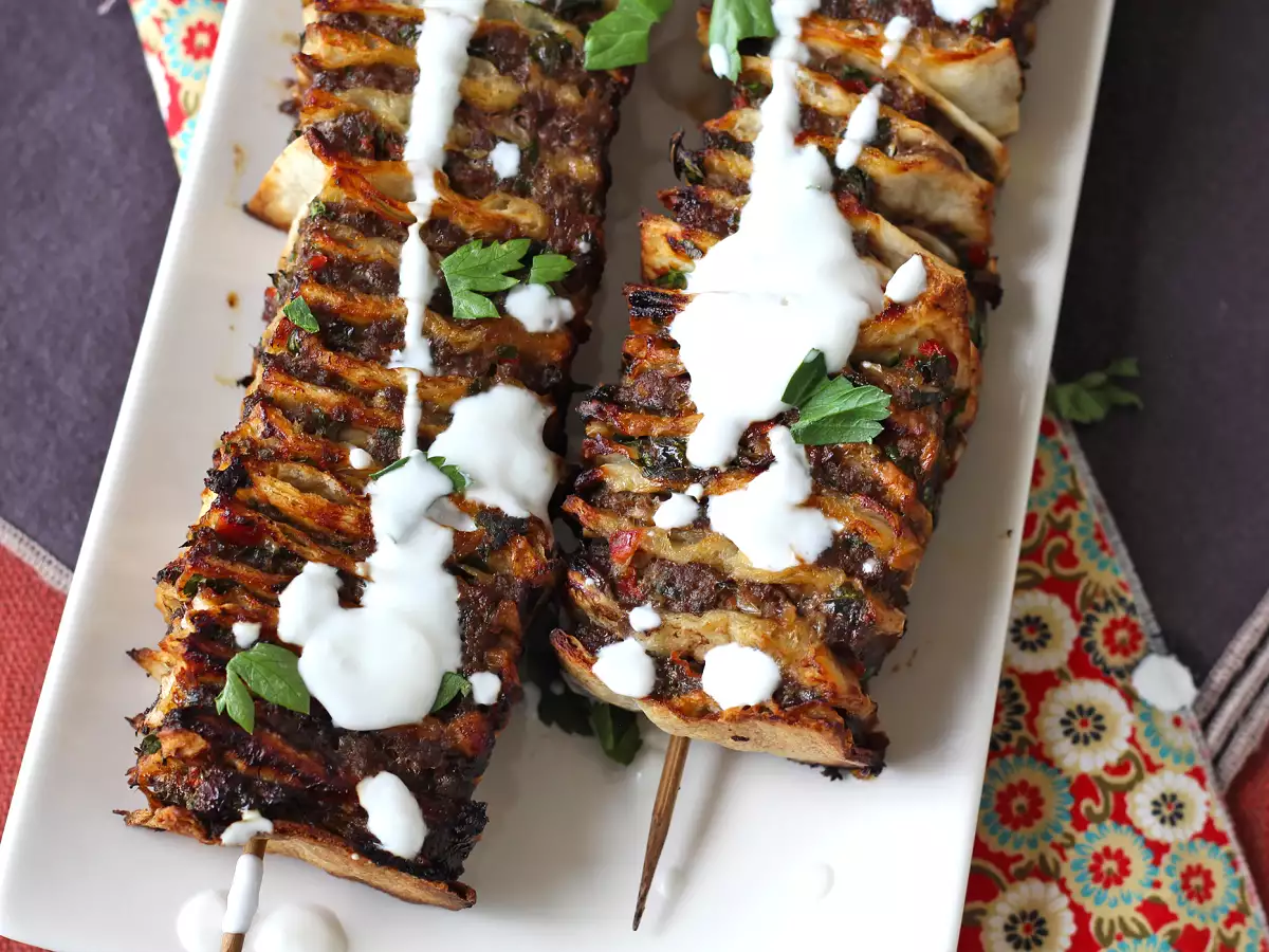 Lavash kebab med tortillas, den berømte nemme ovnbagte kebab! - foto 2