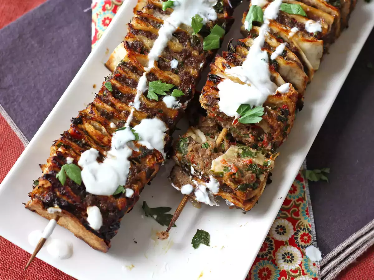 Lavash kebab med tortillas, den berømte nemme ovnbagte kebab! - foto 4