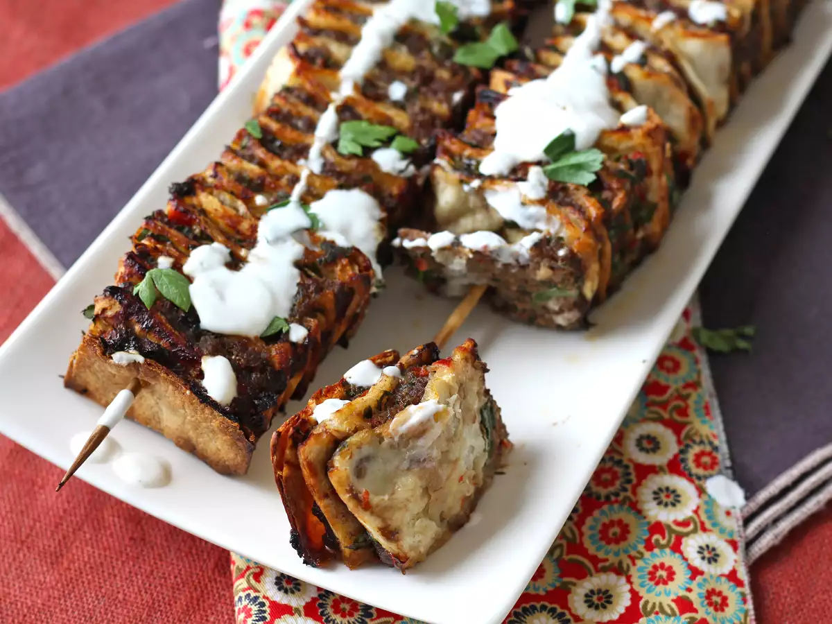 Lavash kebab med tortillas, den berømte nemme ovnbagte kebab! - foto 6