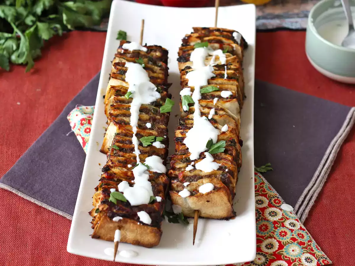 Lavash kebab med tortillas, den berømte nemme ovnbagte kebab! - foto 7