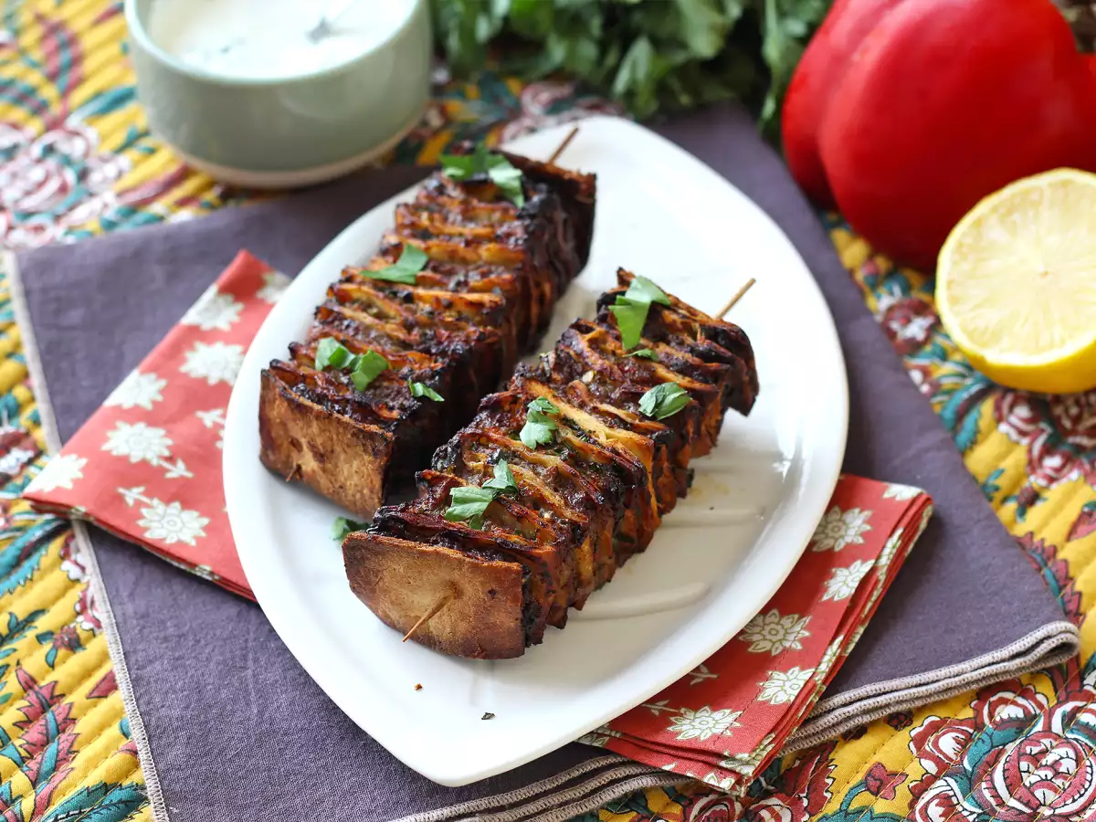 Lavash-kebabspyd med tortillas – nemme at lave i airfryeren! - foto 5