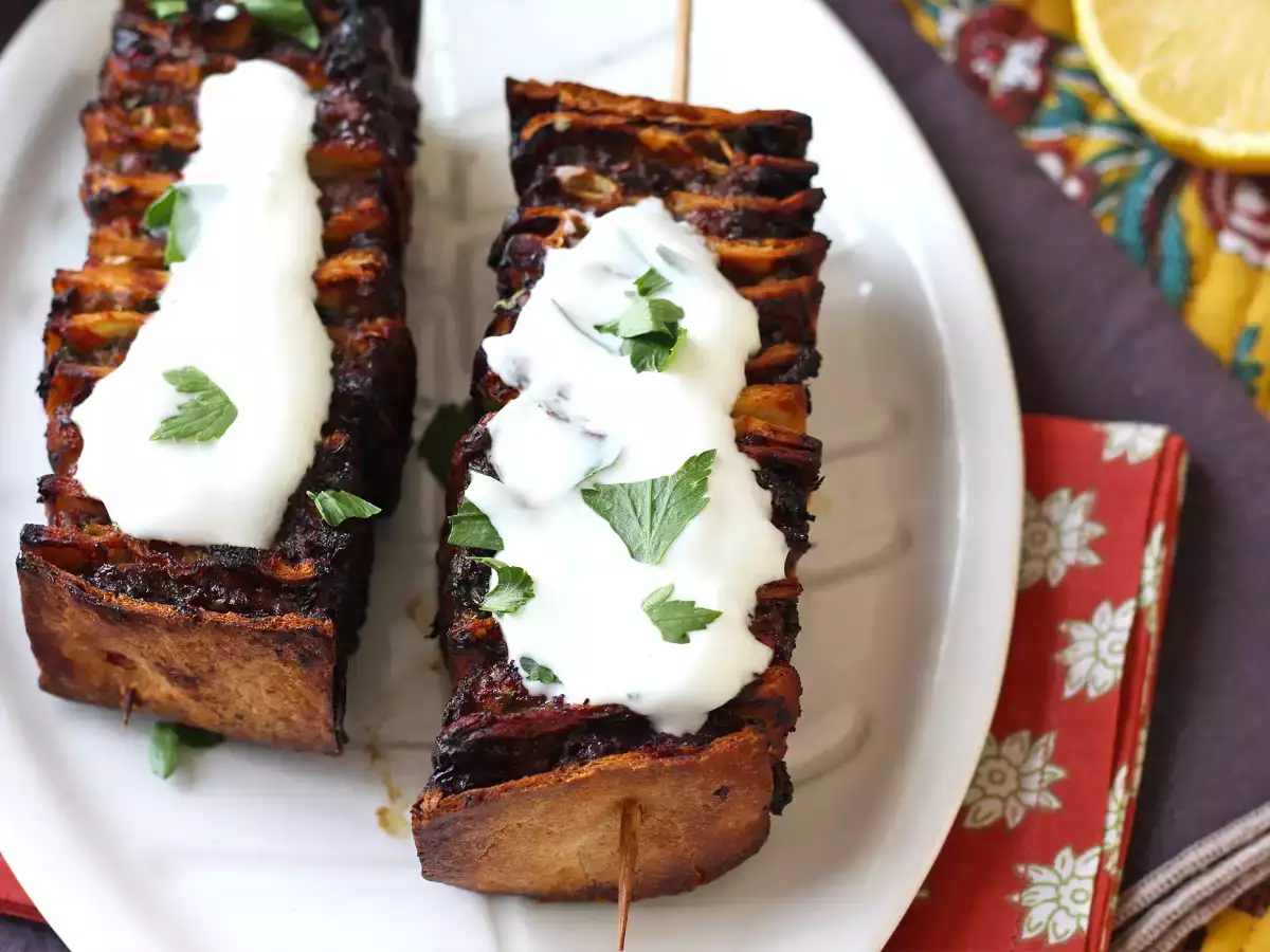 Lavash kebabspyd med tortillas, nemt at lave i airfryeren! - foto 2