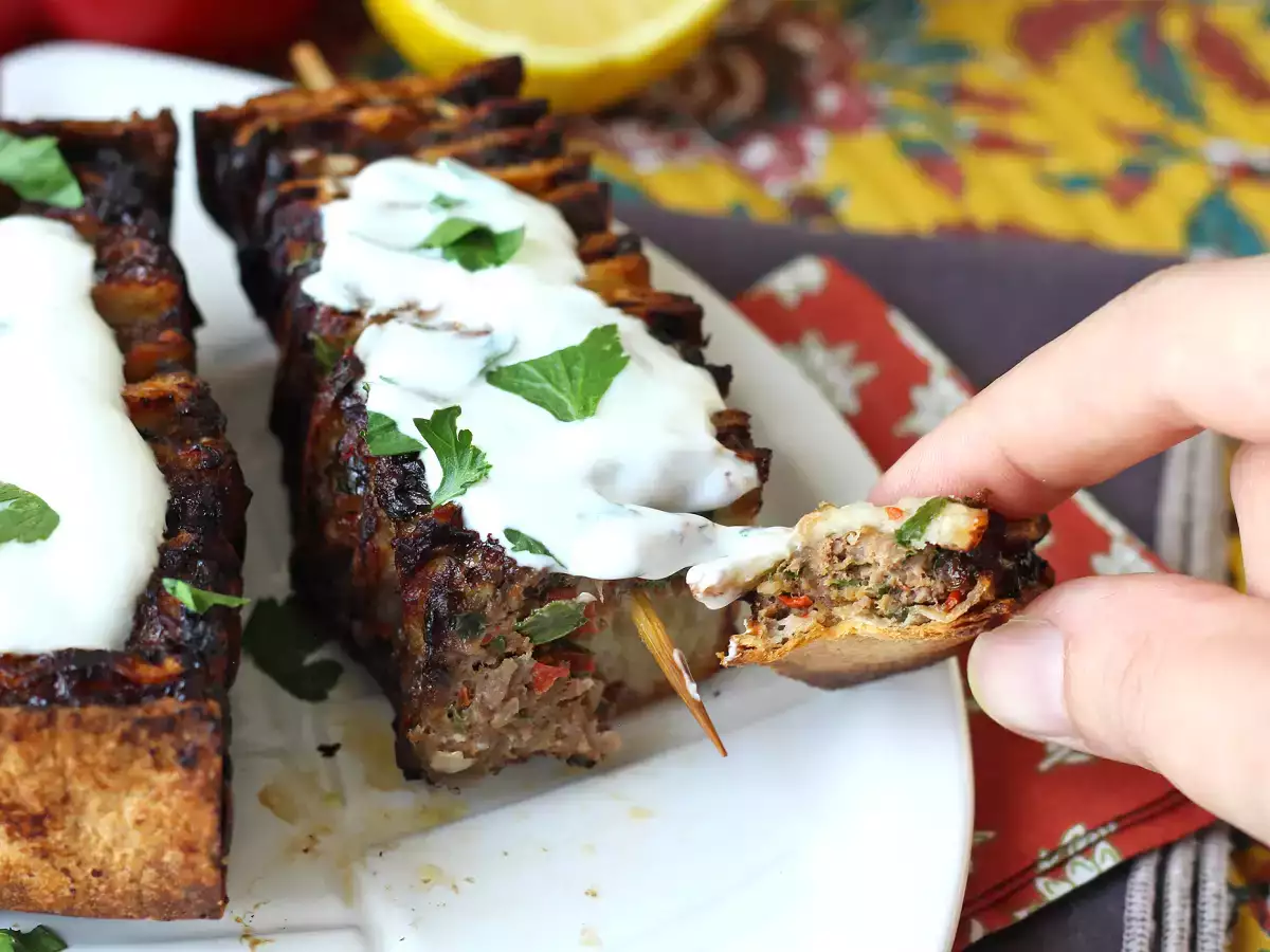 Lavash kebabspyd med tortillas, nemt at lave i airfryeren! - foto 3
