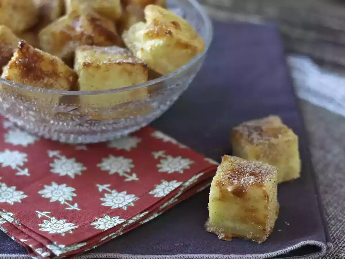 Luftstegt mælk i en luftfryser. Den traditionelle dessert med mindre olie og samme smag som altid. - foto 3