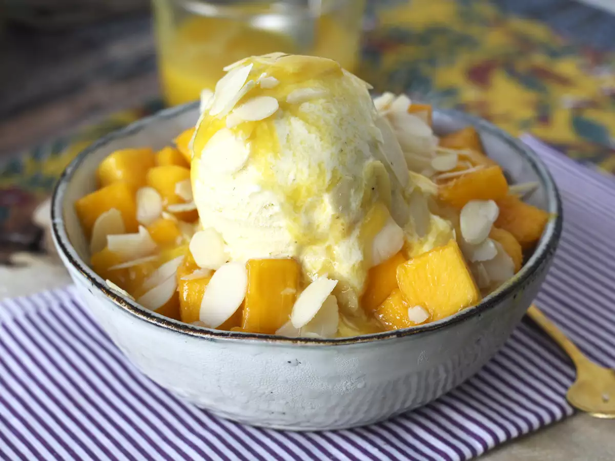 Mango bingsu, den lækre koreanske dessert med mango, der er et hit over hele verden - foto 3