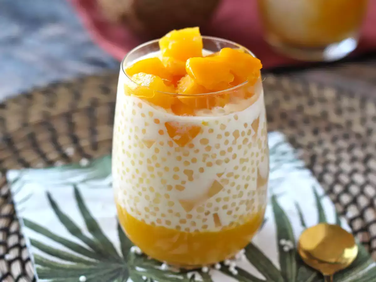 Mango sago, den asiatiske dessert med tapioka og mango, der erobrer med sin enkelhed. - foto 3