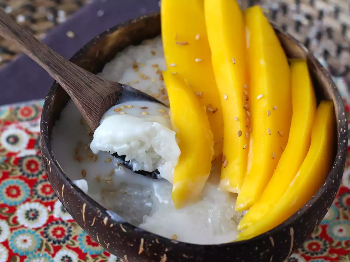 Mango sticky rice, den superbehagelige thailandske dessert - foto 3