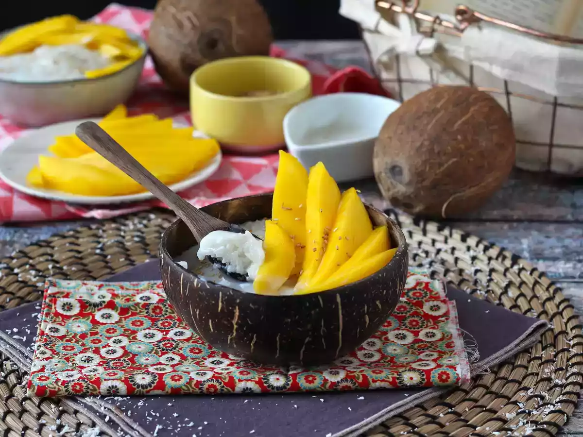 Mango sticky rice, den superbehagelige thailandske dessert - foto 5