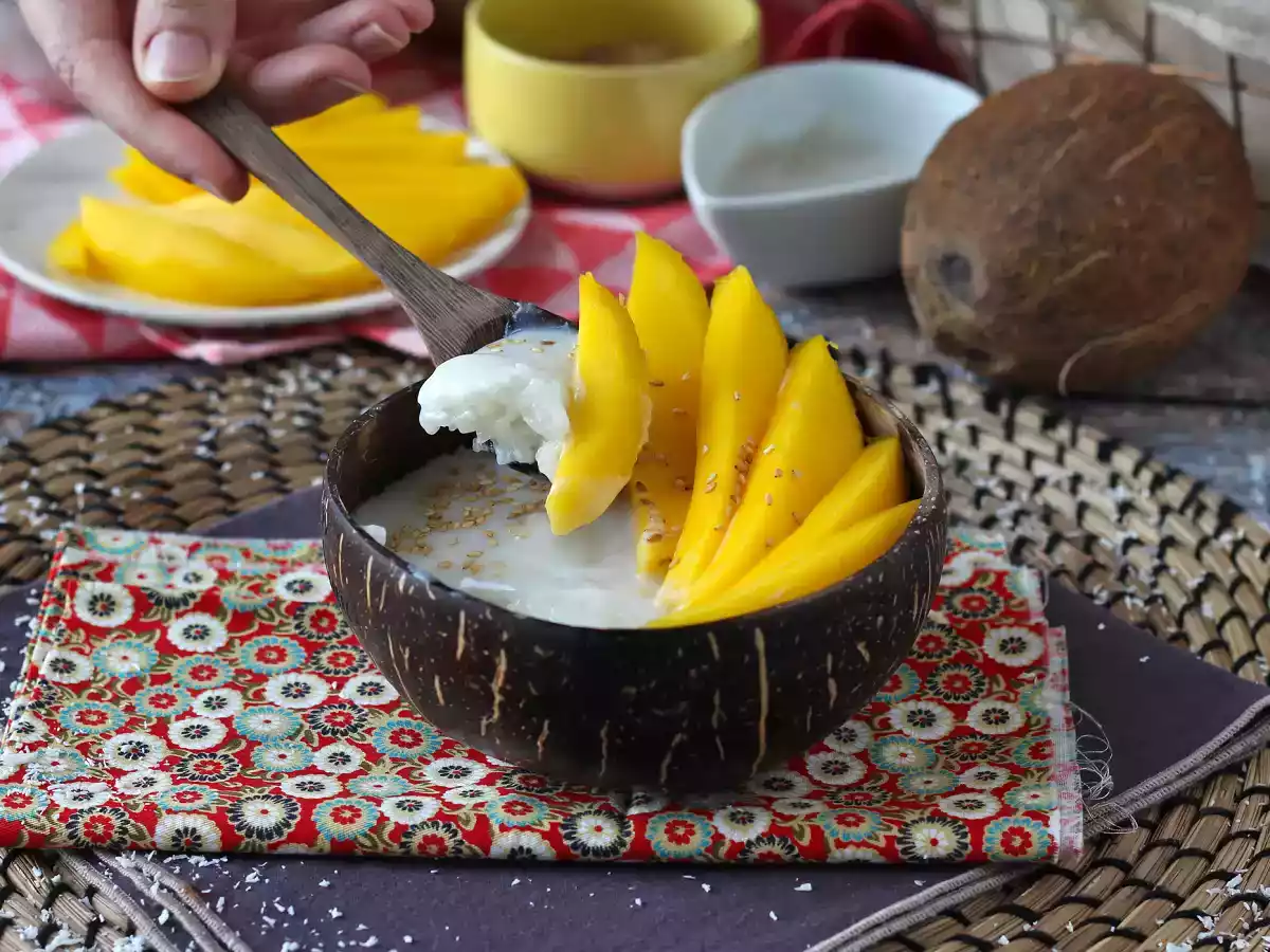 Mango sticky rice, den superbehagelige thailandske dessert - foto 7