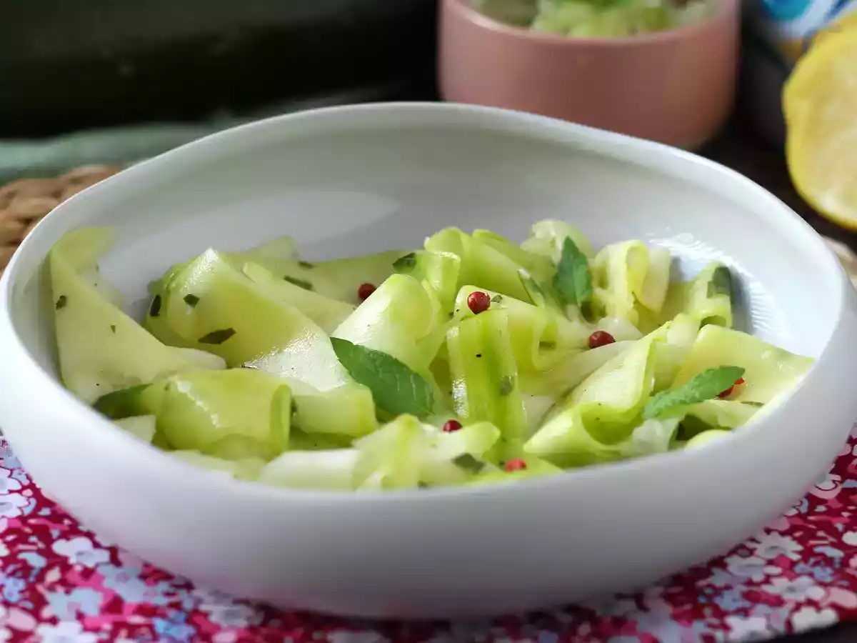Marinerede courgetter, den perfekte grøntsagscarpaccio til sommeren! - foto 3