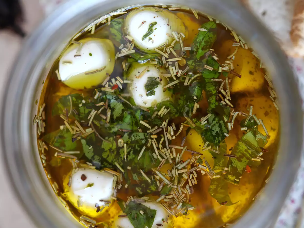 Marinerede mozzarellakugler til aperitif eller salat! - foto 4