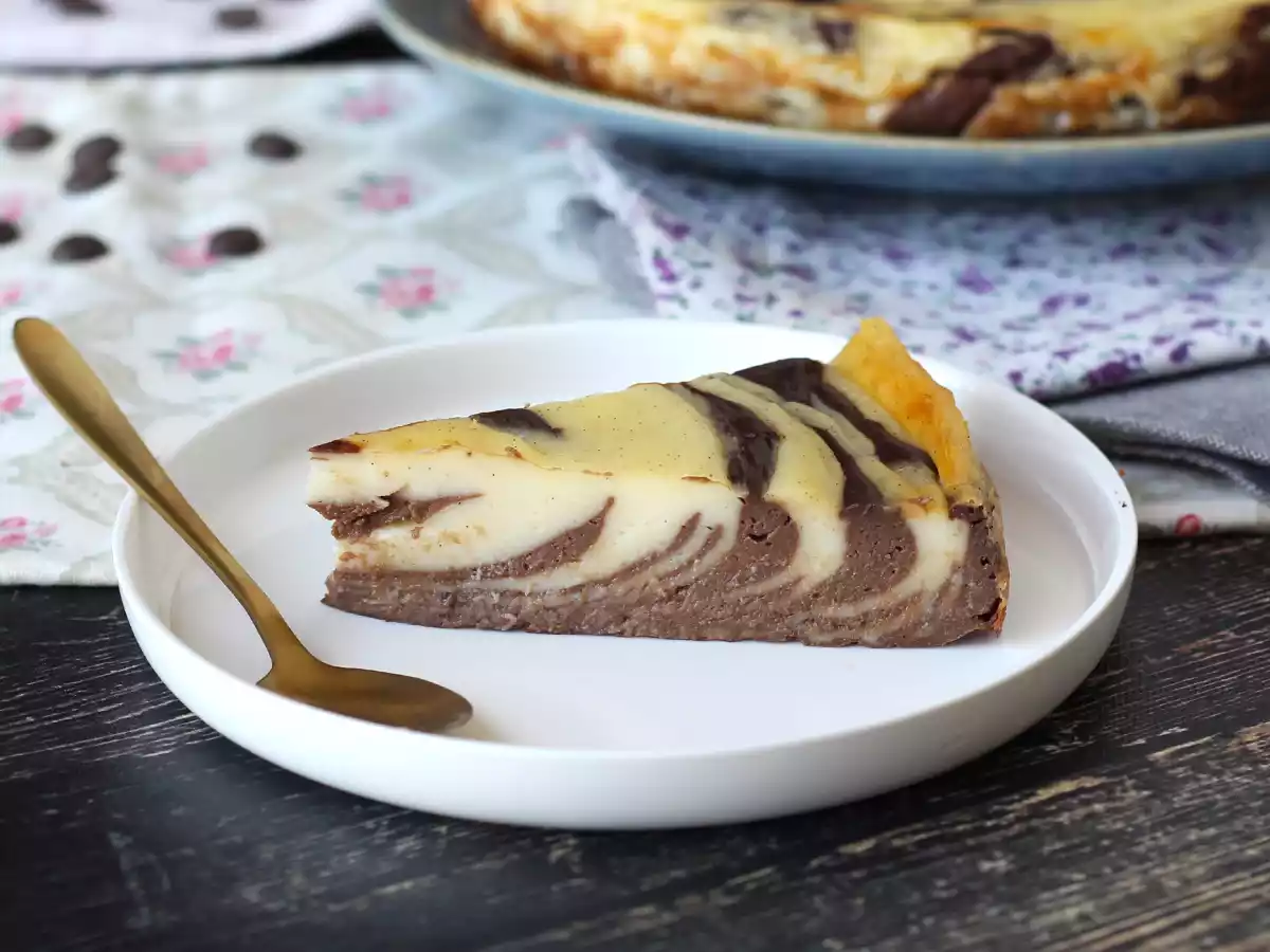 Marmoreret flan uden dej, supernem at lave og med garanteret wow-effekt