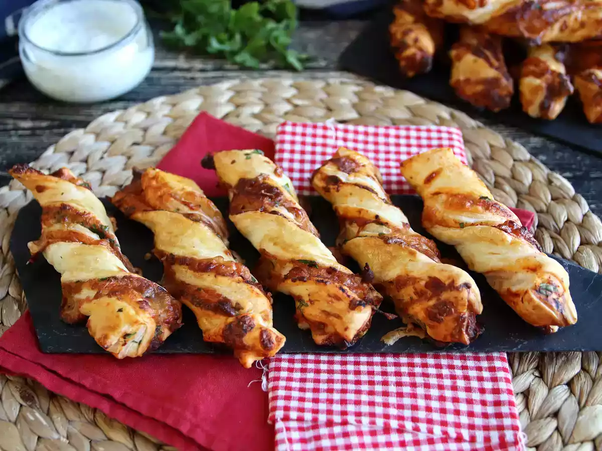 Maxi butterdejstwists (tomat, skinke, mozzarella, persille) - foto 3
