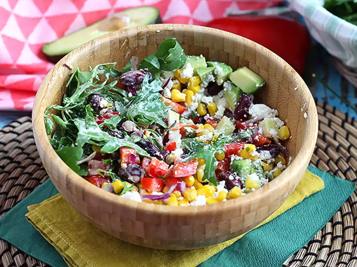Mexicansk salat i glas - foto 4