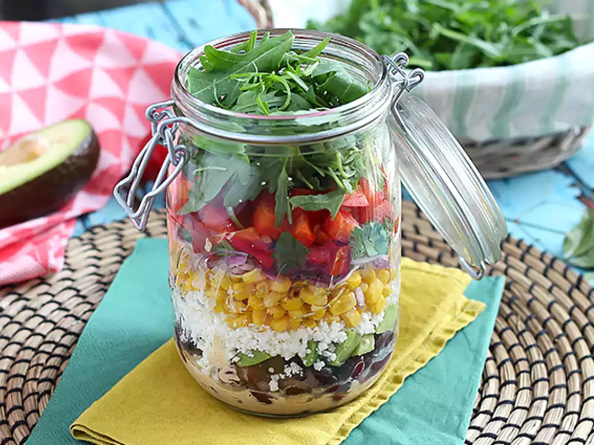 Mexicansk salat i glas - foto 5