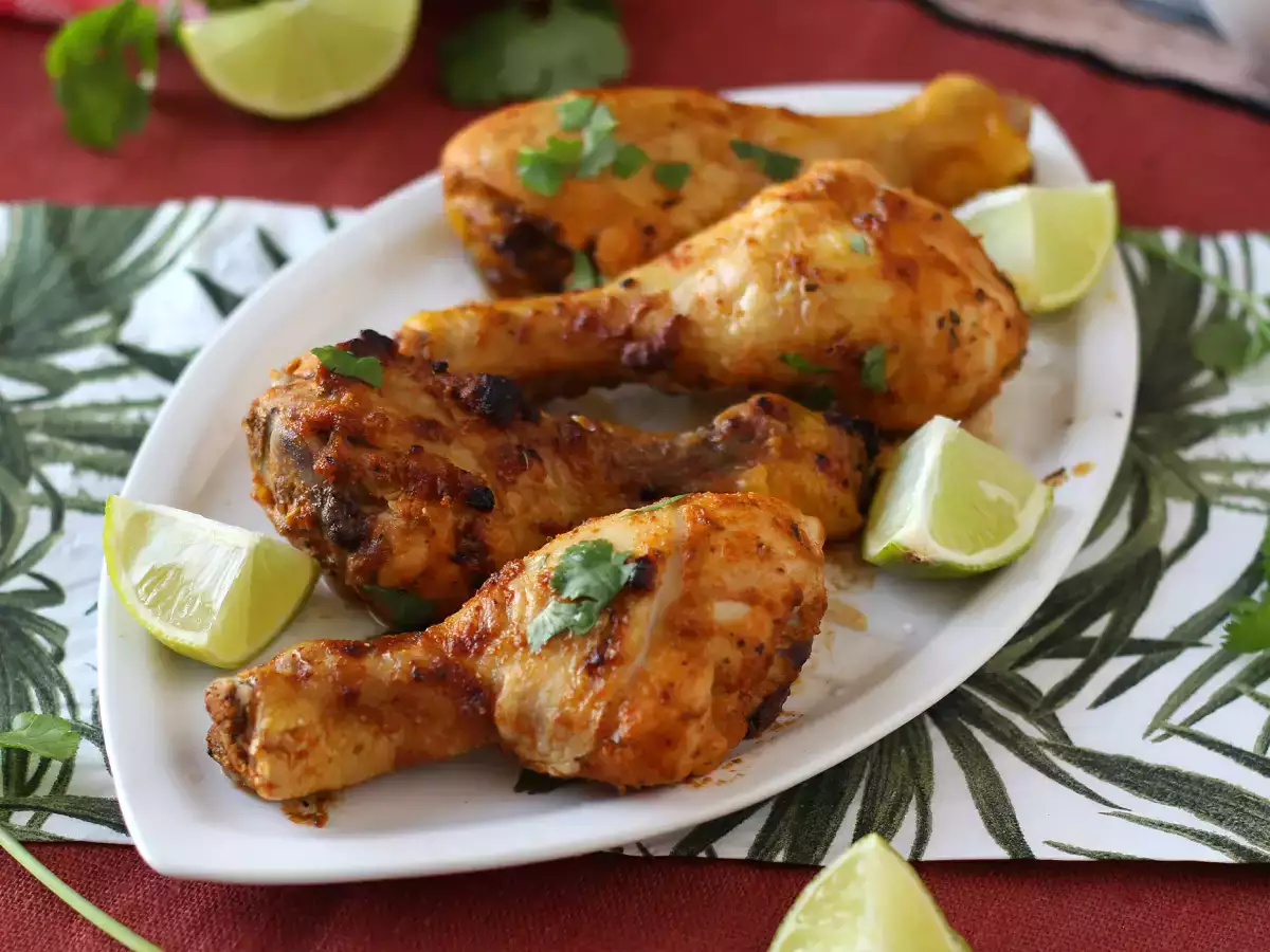 Mexicanske kyllingeunderlår med en lækker marinade