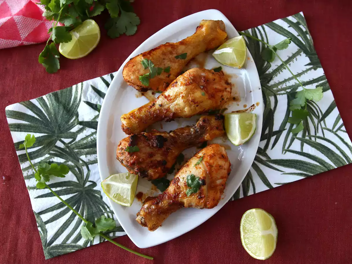Mexicanske kyllingeunderlår med en lækker marinade - foto 3