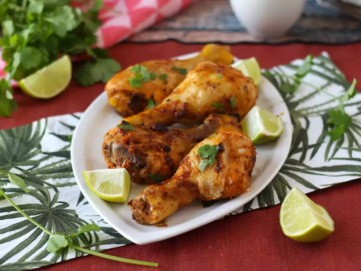 Mexicanske kyllingeunderlår med en lækker marinade - foto 4