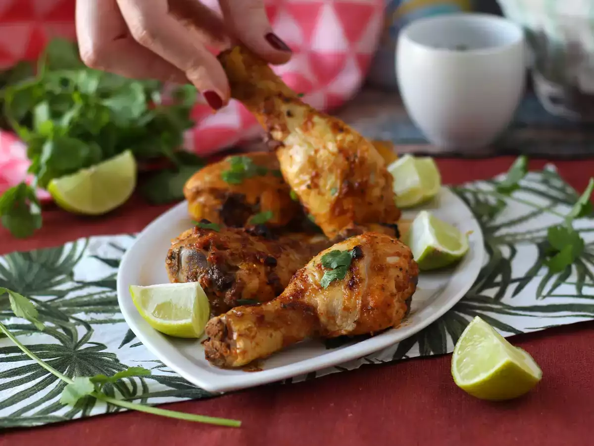 Mexicanske kyllingeunderlår med en lækker marinade - foto 5