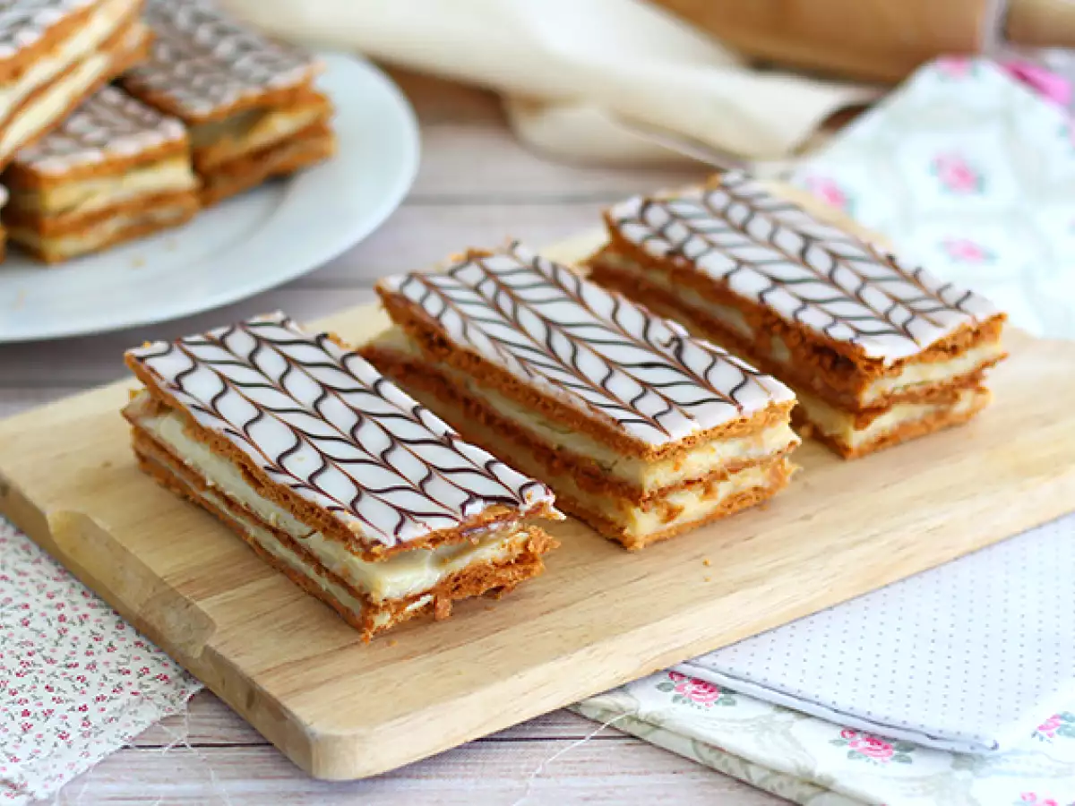Mille-feuille med vanilje