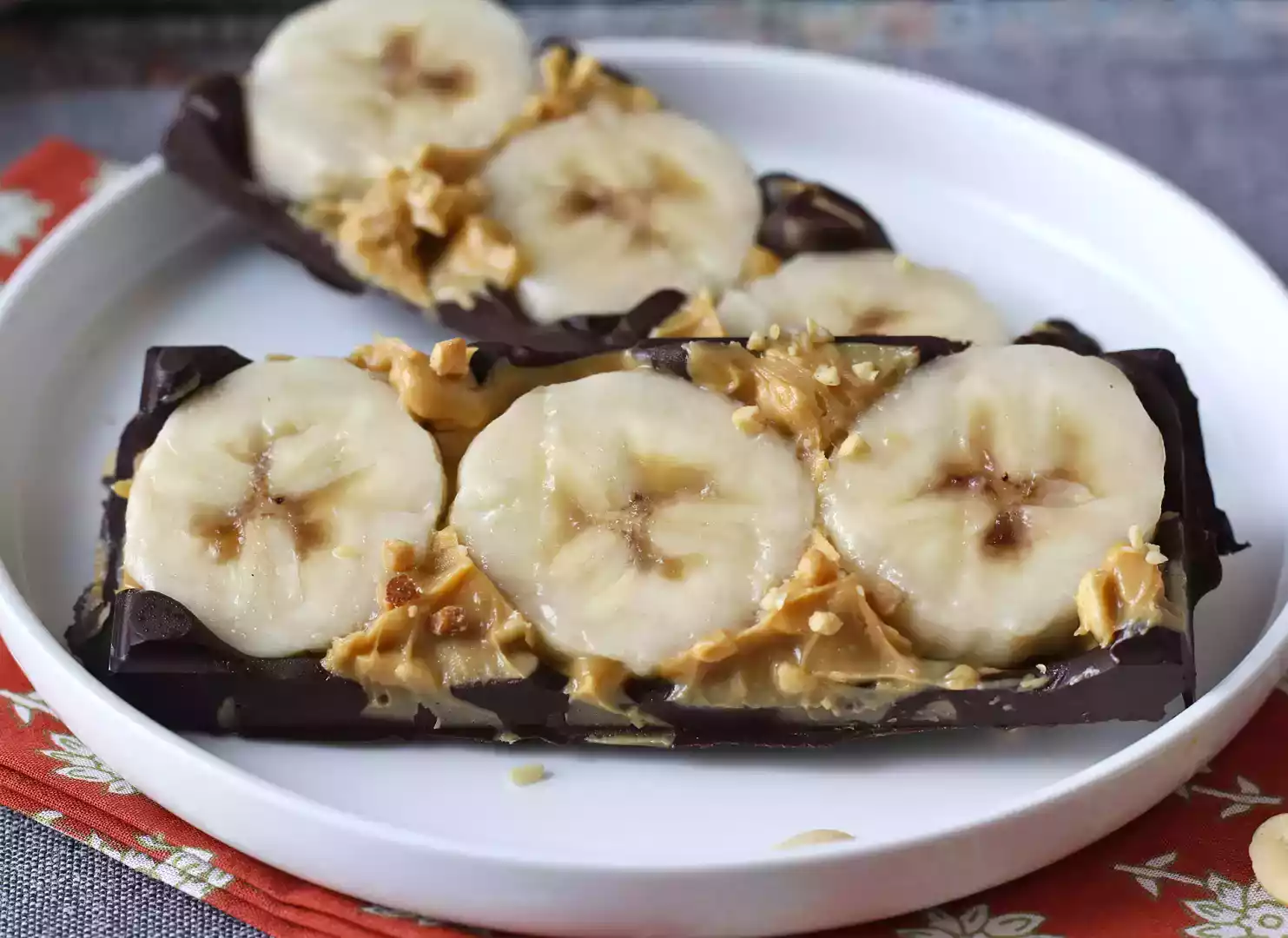 Mini bananer, peanutbutter og chokoladebarer, ultra velsmagende uden tilsat sukker