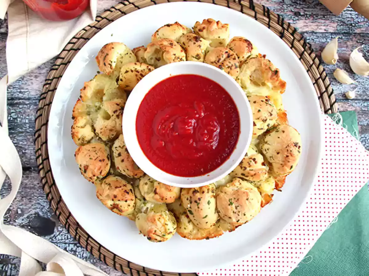 Mozzarella-fyldt pizzakrone - foto 5