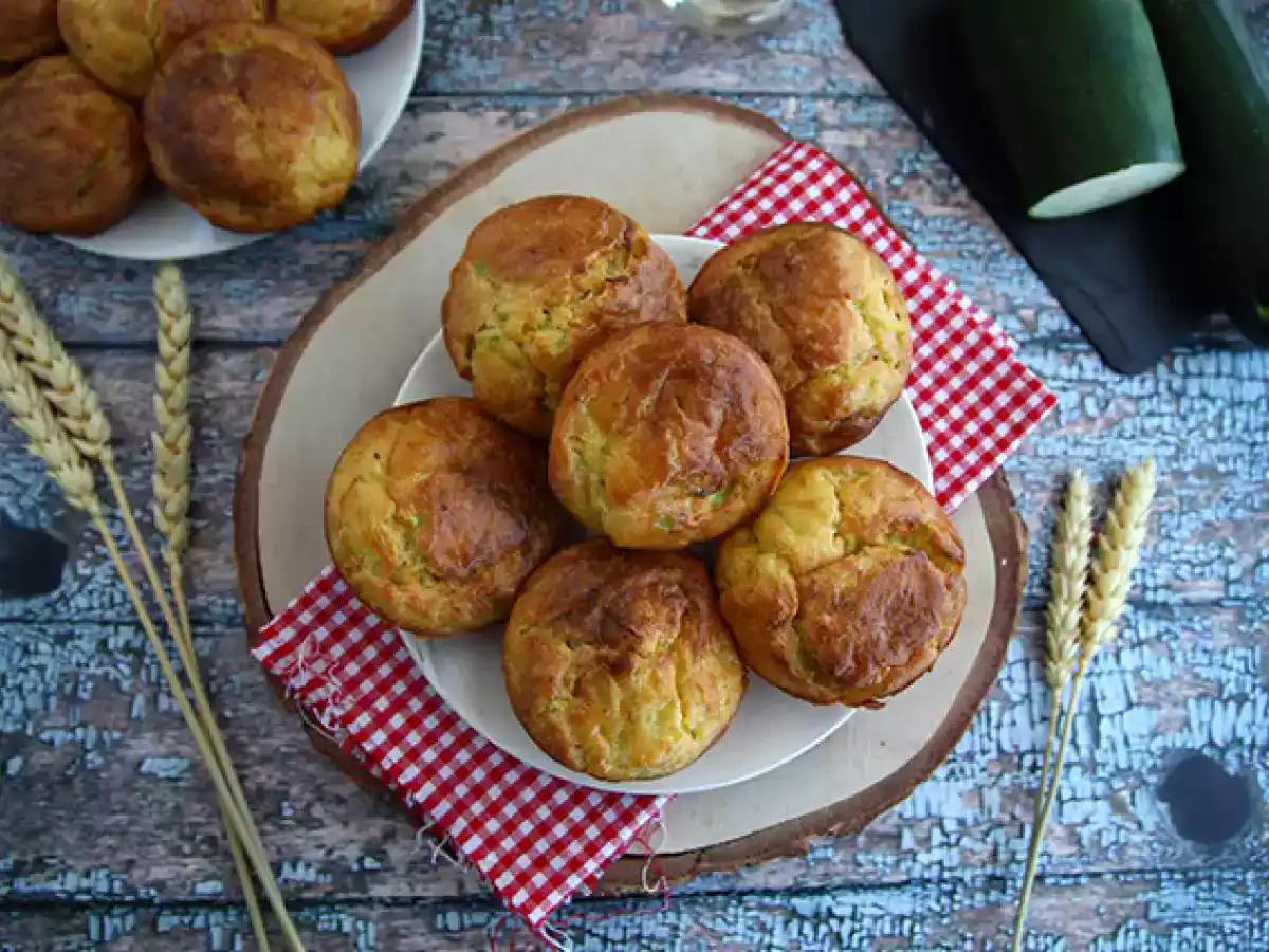 Muffins med courgette og gedeost - foto 2