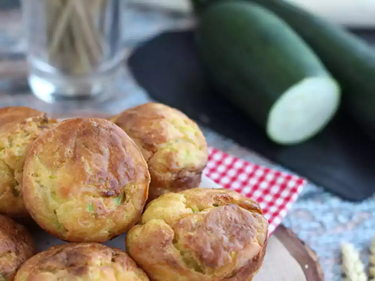 Muffins med courgette og gedeost - foto 3