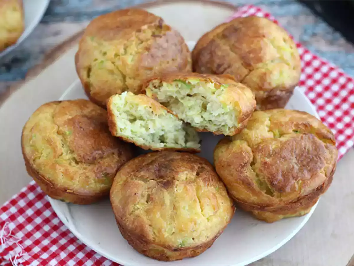 Muffins med courgette og gedeost - foto 4