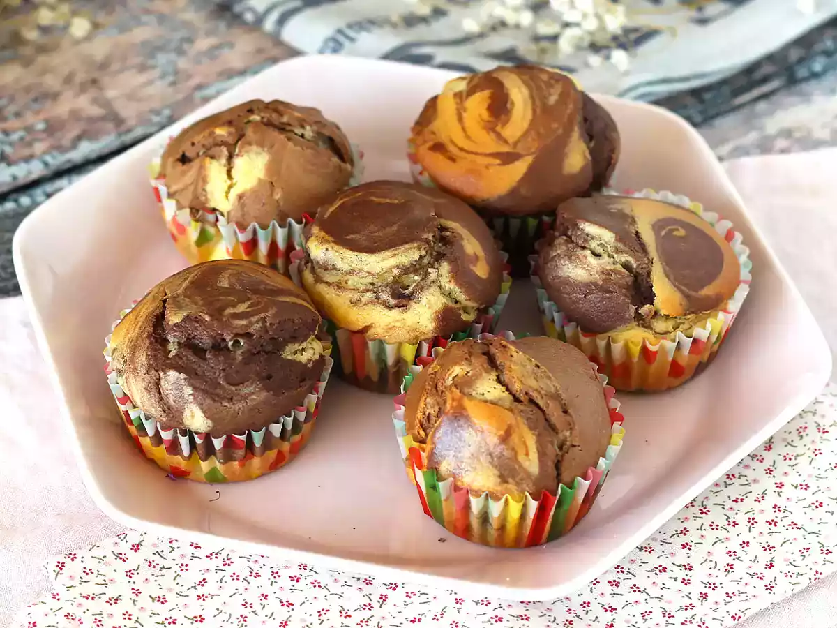 Muffins med marmor - foto 4