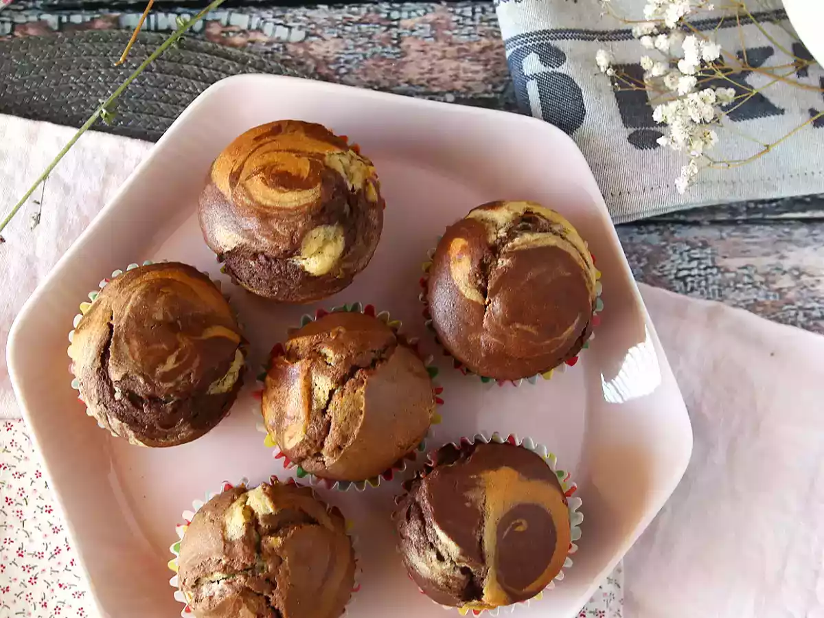 Muffins med marmor - foto 5