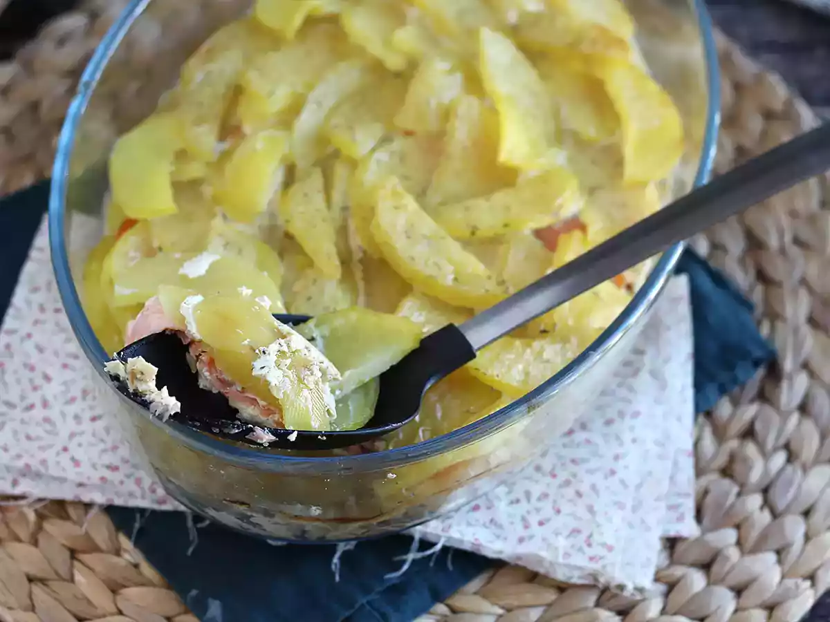 Nem kartoffel- og røget laksegratin! - foto 3