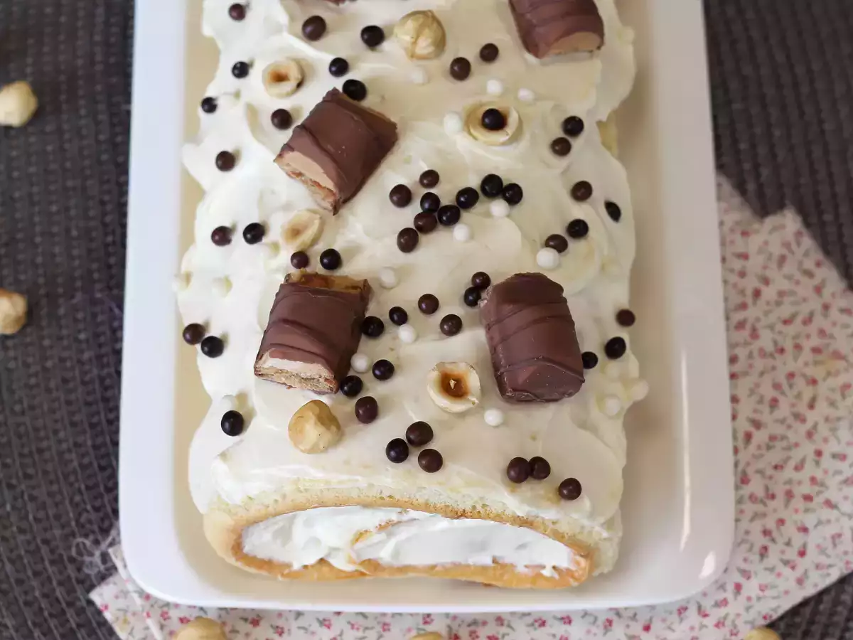 Nem Kinder Bueno-rullekage – perfekt som fødselsdagskage eller juleroulade! - foto 3