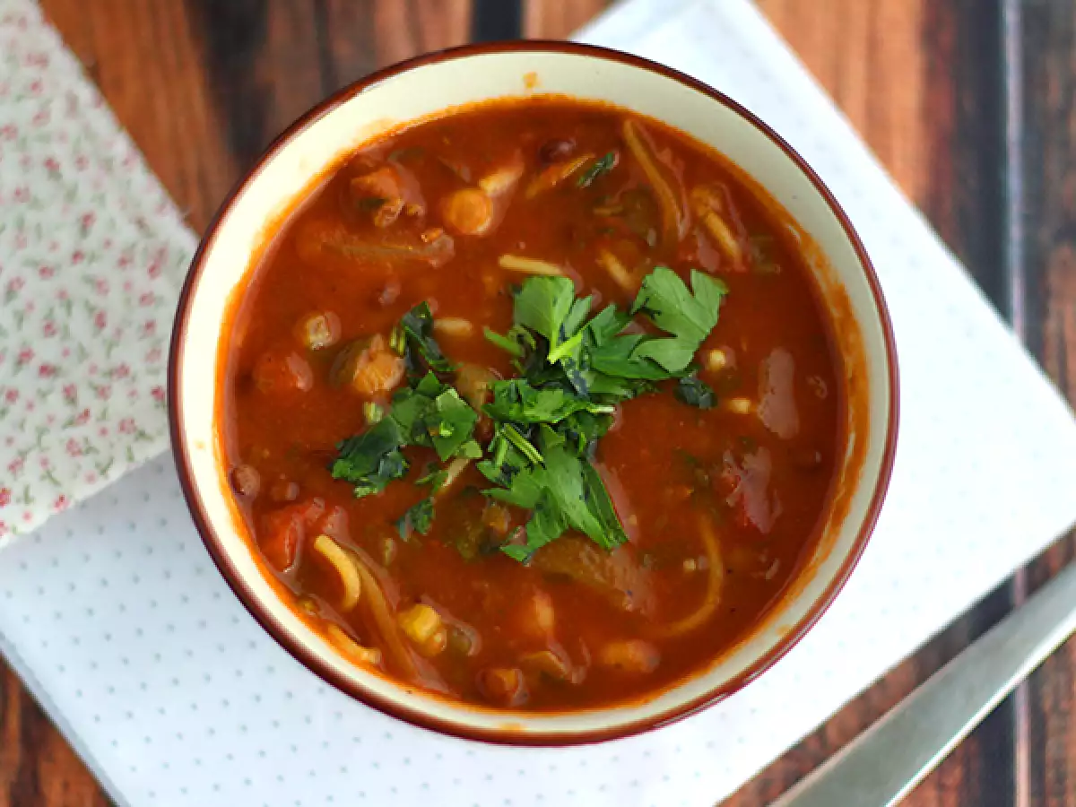 Nem og aromatisk harira-suppe - foto 2