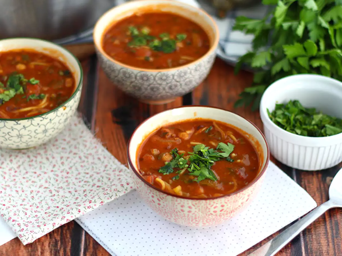 Nem og aromatisk harira-suppe - foto 3