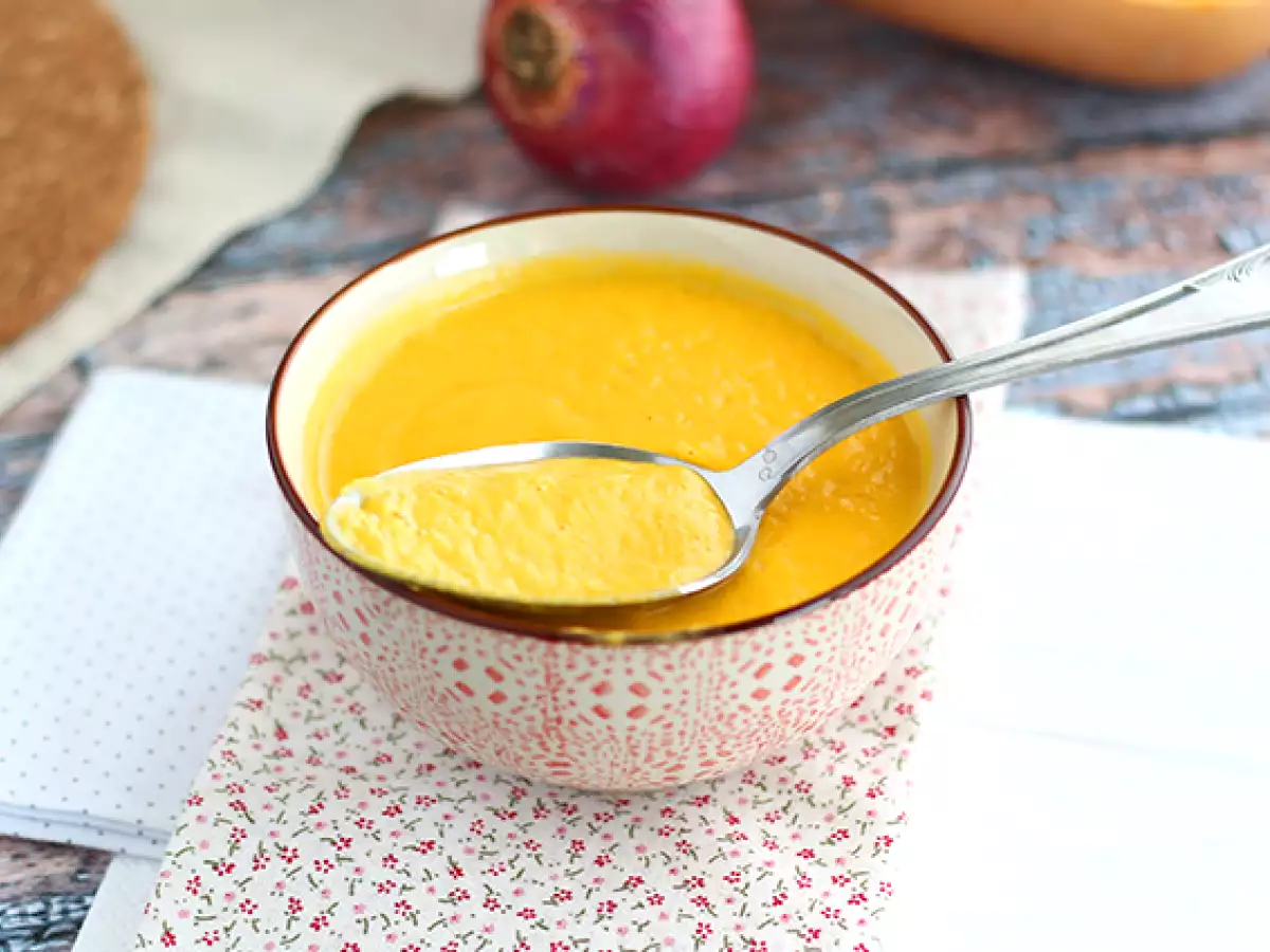 Nem og cremet butternutsuppe - foto 3