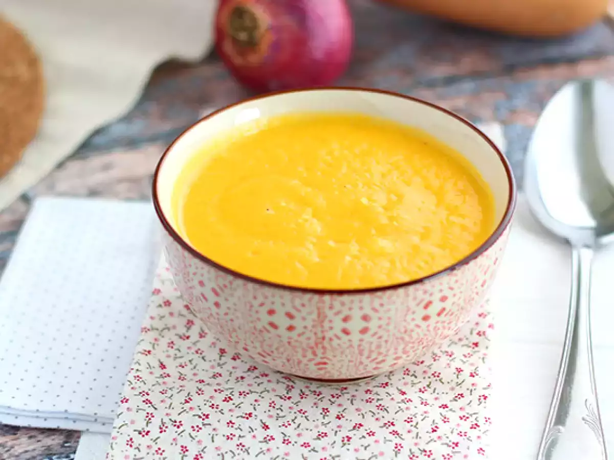 Nem og cremet butternutsuppe - foto 4