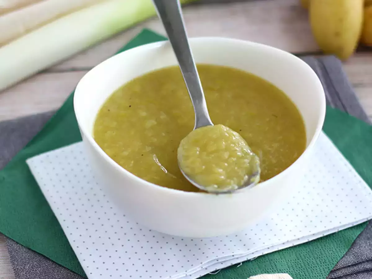 Nem og hurtig porre-kartoffelsuppe - foto 2