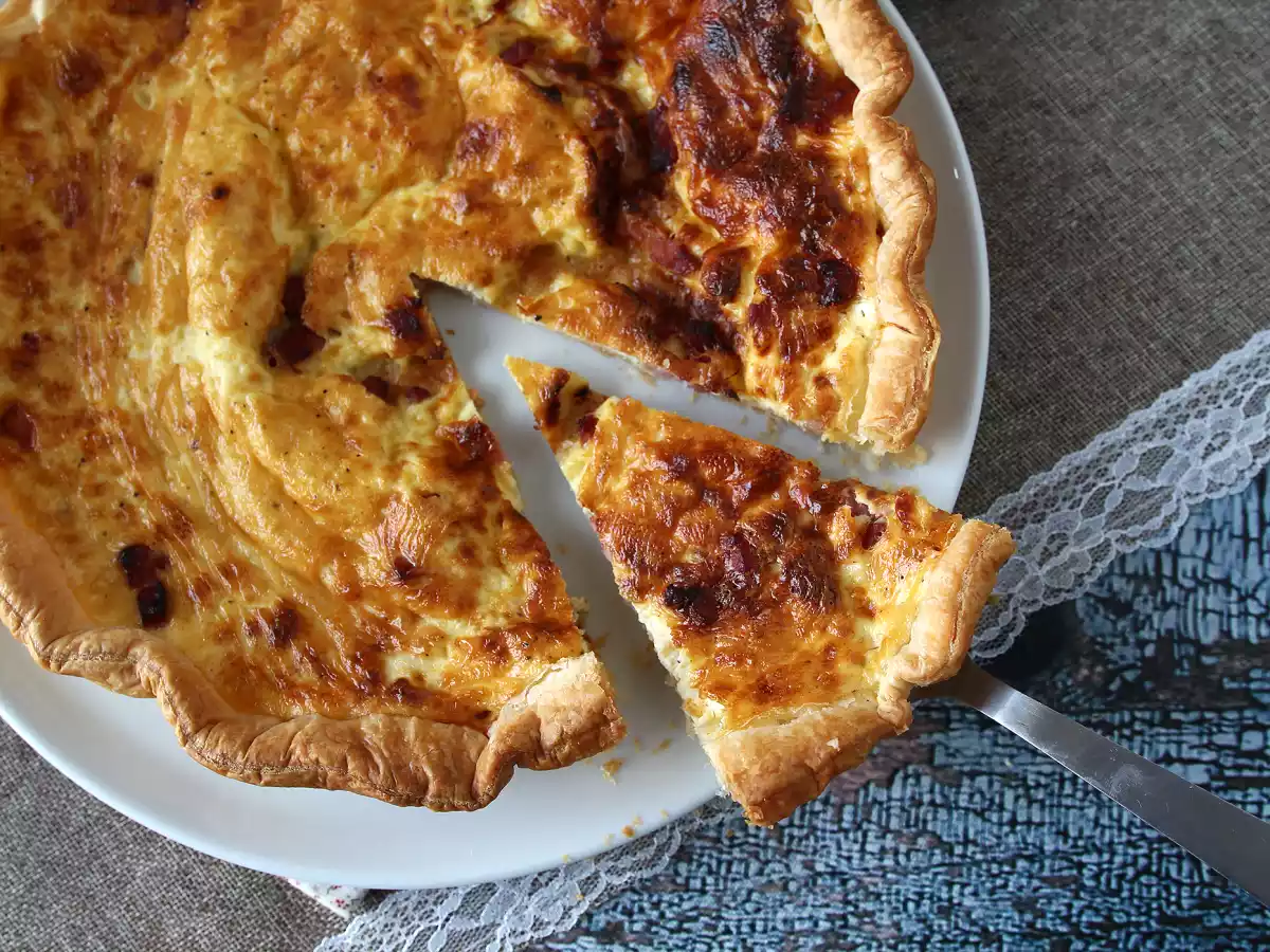 Nem opskrift på hjemmelavet quiche lorraine - foto 2