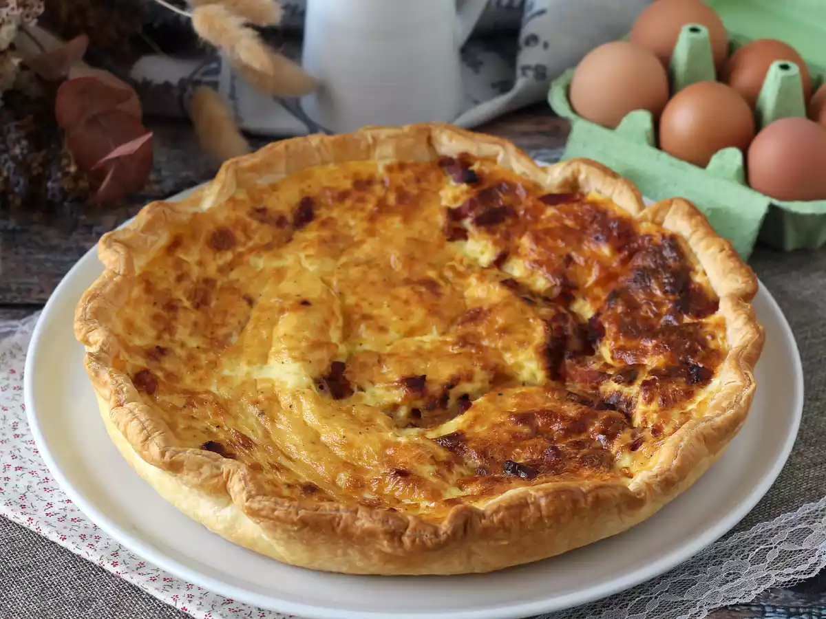 Nem opskrift på hjemmelavet quiche lorraine - foto 3