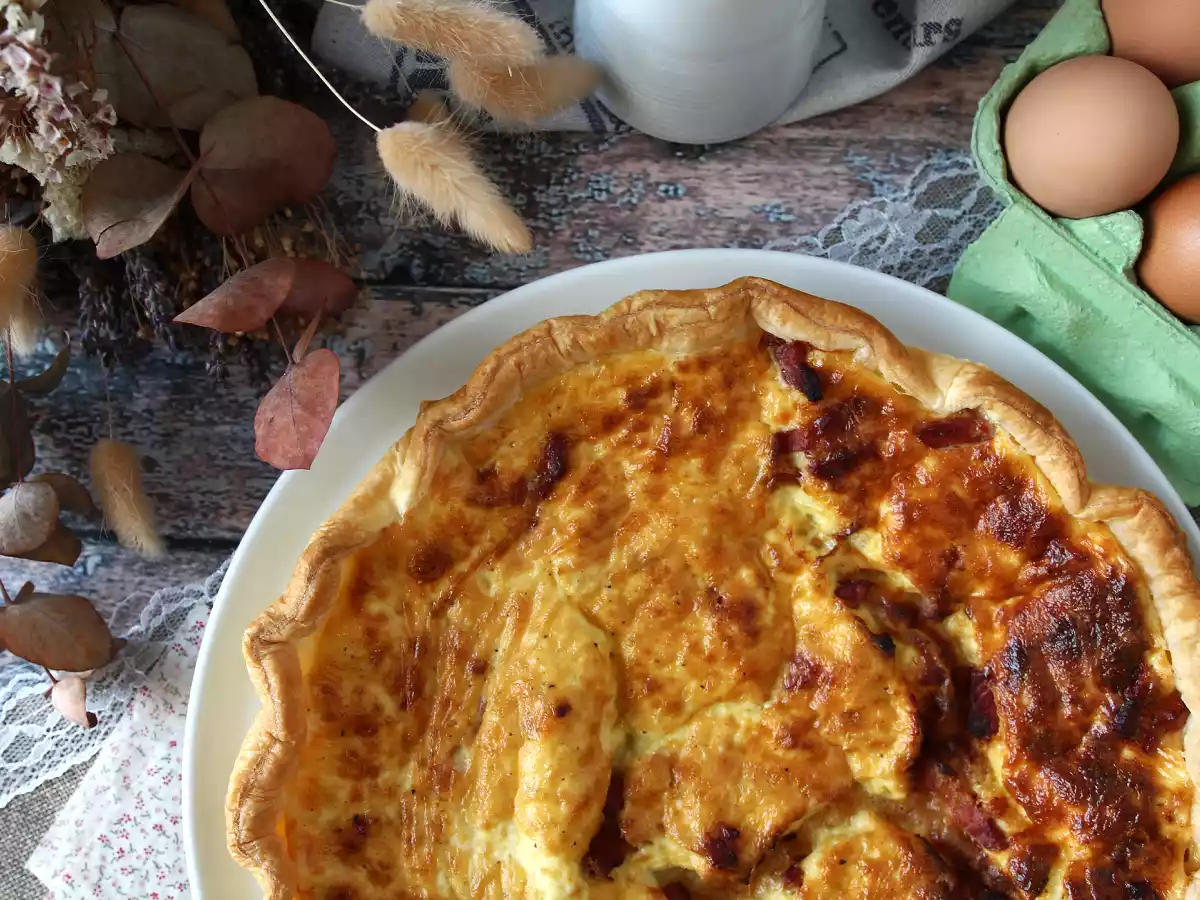 Nem opskrift på hjemmelavet quiche lorraine - foto 5