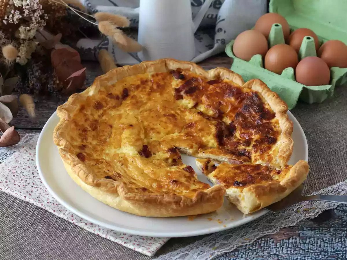 Nem opskrift på hjemmelavet quiche lorraine - foto 6
