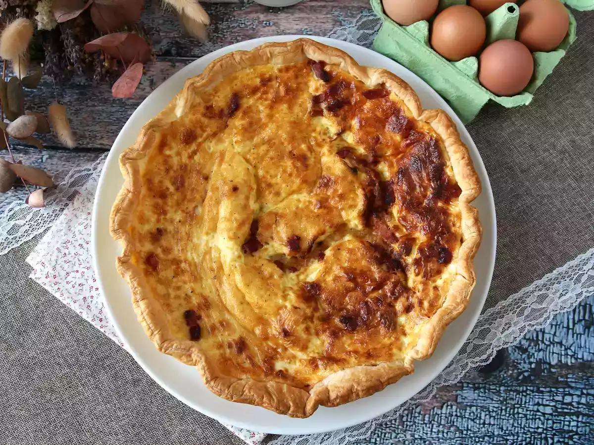 Nem opskrift på hjemmelavet quiche lorraine - foto 7